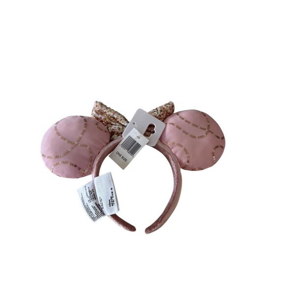 NWT Disney Best Day Ever Bibbidi  Bobbidi Boutique Pink Minnie Ears Headband